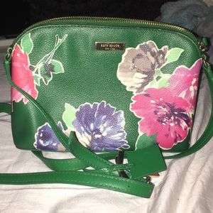 Kate Spade Green Floral Crossbody